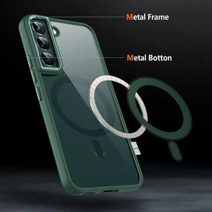 For Samsung Galaxy S22+ 5G Acrylic PC MagSafe Phone Case(Green) - Galaxy S22+ 5G Cases by buy2fix | Online Shopping UK | buy2fix