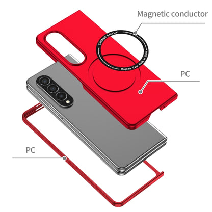 For Samsung Galaxy Z Fold4 Magsafe Magnetic Folding PC Phone Case(Red) - Galaxy Z Fold4 5G Cases by buy2fix | Online Shopping UK | buy2fix
