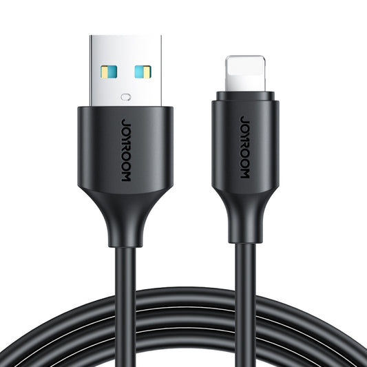 JOYROOM S-UL012A9 2.4A USB to 8 Pin Fast Charging Data Cable, Length:2m(Black) - Normal Style Cable by JOYROOM | Online Shopping UK | buy2fix