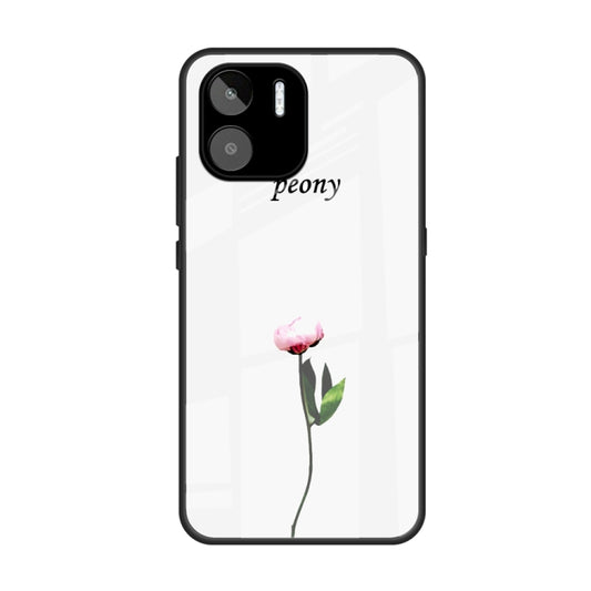 For Xiaomi Redmi A1 4G Colorful Painted Glass Phone Case(A Flower) - Xiaomi Cases by buy2fix | Online Shopping UK | buy2fix