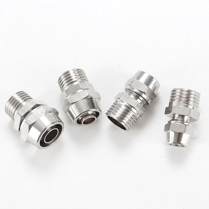 PC16-02 LAIZE Nickel Plated Copper Pneumatic Quick Fitting Connector -  by LAIZE | Online Shopping UK | buy2fix