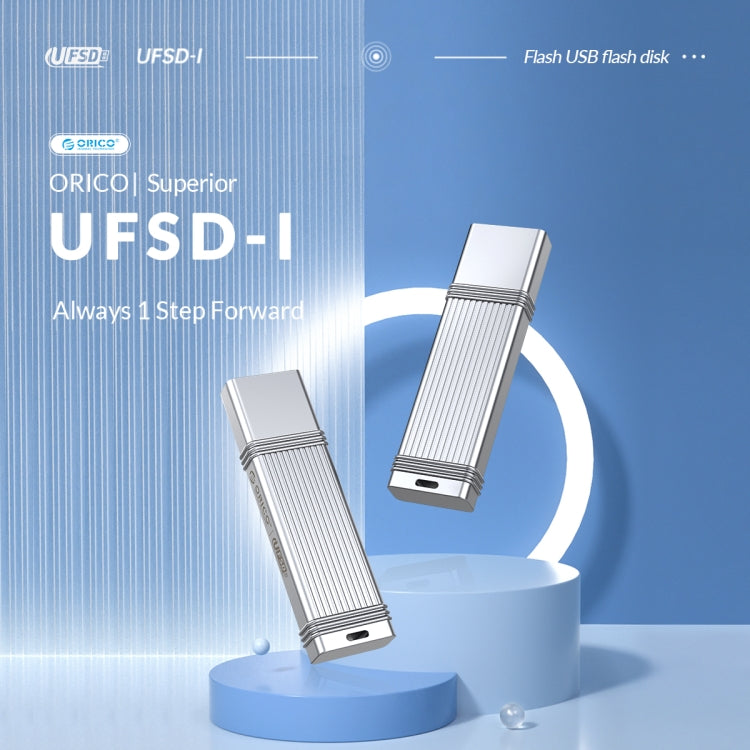 ORICO UFS Flash Drive, Read: 411MB/s, Write: 353MB/s, Memory:128GB, Port:USB-A(Silver) - USB Flash Drives by ORICO | Online Shopping UK | buy2fix