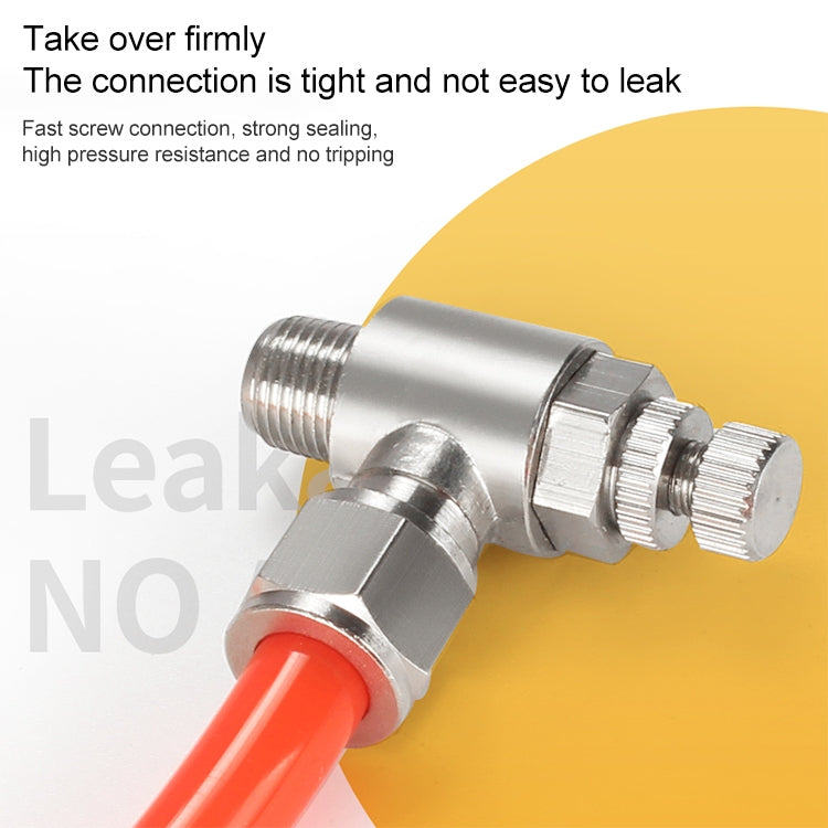 SL6-02 LAIZE Nickel Plated Copper Trachea Quick Fitting Throttle Valve Lock Female Connector -  by LAIZE | Online Shopping UK | buy2fix