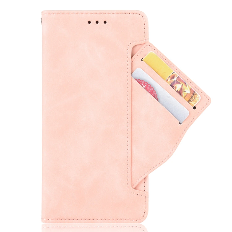 For T-Mobile REVVL 6 Pro 5G Skin Feel Calf Texture Card Slots Leather Phone Case(Pink) - More Brand by buy2fix | Online Shopping UK | buy2fix