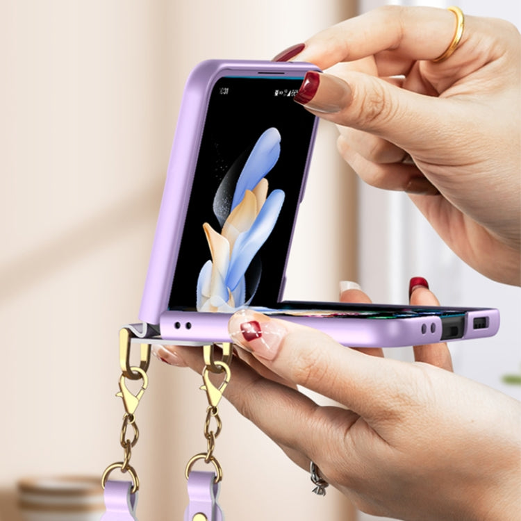 For Samsung Galaxy Z Flip4 GKK Integrated Ultra-thin Handbag Phone Case(Black) - Galaxy Z Flip4 5G Cases by GKK | Online Shopping UK | buy2fix