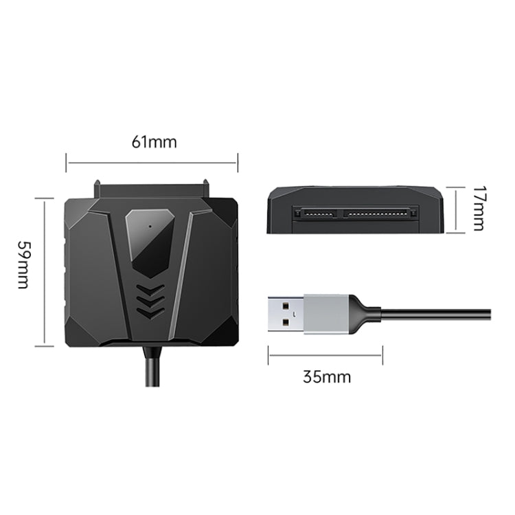 ORICO UTS2 USB 2.0 2.5-inch SATA HDD Adapter with Silicone Case, Cable Length:0.5m - USB to IDE / SATA by ORICO | Online Shopping UK | buy2fix