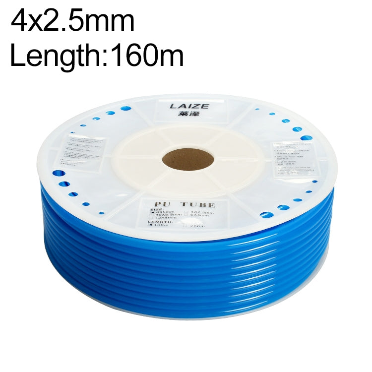 LAIZE Pneumatic Compressor Air Flexible PU Tube, Specification:4x2.5mm, 160m(Blue) -  by LAIZE | Online Shopping UK | buy2fix