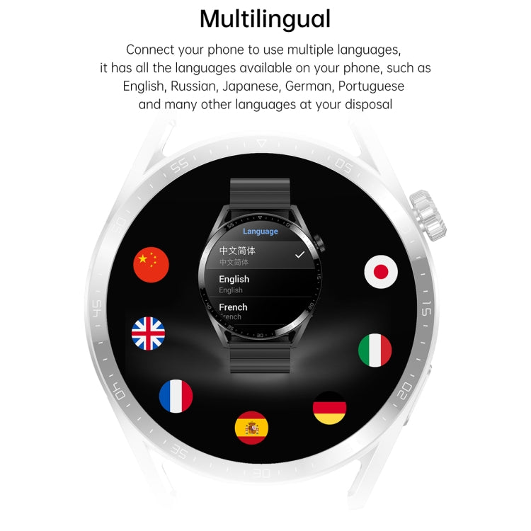 Ochstin 5HK3 Plus 1.36 inch Round Screen Bluetooth Smart Watch, Strap:Silicone(Silver) - Smart Wear by OCHSTIN | Online Shopping UK | buy2fix