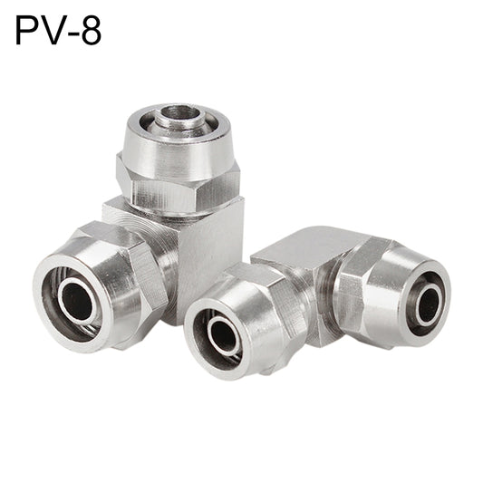PV-8 LAIZE Nickel Plated Copper Elbow Pneumatic Quick Connector -  by LAIZE | Online Shopping UK | buy2fix