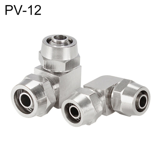 PV-12 LAIZE Nickel Plated Copper Elbow Pneumatic Quick Connector -  by LAIZE | Online Shopping UK | buy2fix