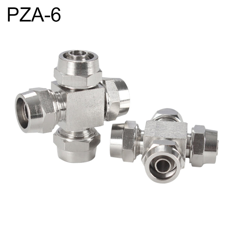 PZA-6 LAIZE Nickel Plated Copper Y-type Tee Pneumatic Quick Connector -  by LAIZE | Online Shopping UK | buy2fix