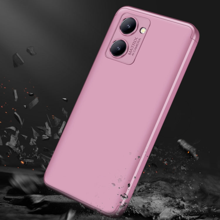 For Realme C33 GKK Three Stage Splicing Full Coverage PC Phone Case(Rose Gold) - Realme Cases by GKK | Online Shopping UK | buy2fix