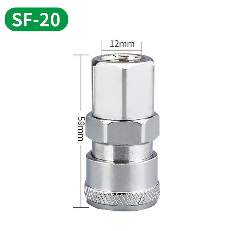 LAIZE SF-20 10pcs C-type Self-lock Air Tube Pneumatic Quick Fitting Connector - Interface Series by LAIZE | Online Shopping UK | buy2fix