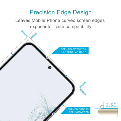 For Samsung Galaxy S23 5G 50pcs 0.26mm 9H 2.5D Tempered Glass Film, Support Fingerprint Unlock - Galaxy S23 5G Tempered Glass by buy2fix | Online Shopping UK | buy2fix