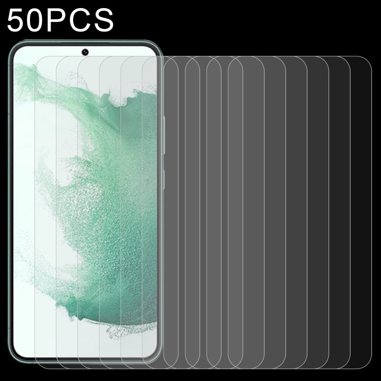 For Samsung Galaxy S23+ 5G 50pcs 0.26mm 9H 2.5D Tempered Glass Film, Support Fingerprint Unlock - Galaxy S23+ 5G Tempered Glass by buy2fix | Online Shopping UK | buy2fix