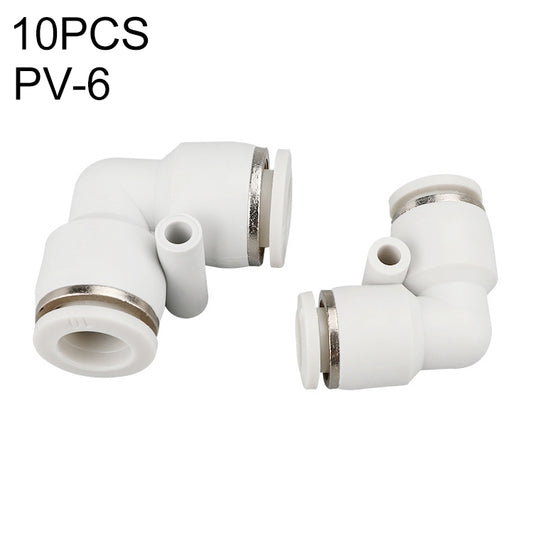 PV-6 LAIZE 10pcs PV Elbow Pneumatic Quick Fitting Connector -  by LAIZE | Online Shopping UK | buy2fix
