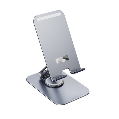 hoco PH50 Plus Ivey Dual Axis Rotating Metal Tablet Desktop Holder(Metal Grey) - Desktop Holder by hoco | Online Shopping UK | buy2fix