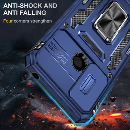 For Xiaomi Redmi 9C / 10A Armor PC + TPU Camera Shield Phone Case(Navy Blue) - Xiaomi Cases by buy2fix | Online Shopping UK | buy2fix