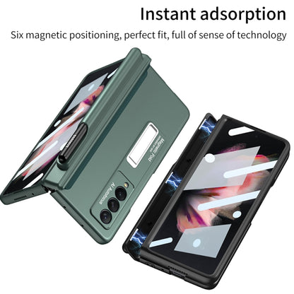 For Samsung Galaxy Z Fold3 5G GKK Full Coverage Magnetic Fold Hinge Shockproof Phone Case with Pen Slots(Black) - Galaxy Phone Cases by GKK | Online Shopping UK | buy2fix