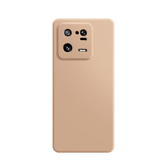 For Xiaomi 13 Pro Imitation Liquid Silicone Phone Case(Apricot) - 13 Pro Cases by buy2fix | Online Shopping UK | buy2fix
