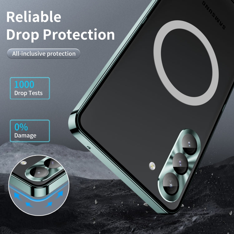 For Samsung Galaxy S23+ 5G MagSafe Magnetic Frosted Metal Phone Case(Green) - Galaxy S23+ 5G Cases by buy2fix | Online Shopping UK | buy2fix