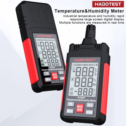 HABOTEST HT607 Portable Handheld Temperature Humidity Tester - Electronic Test by HABOTEST | Online Shopping UK | buy2fix