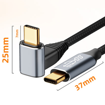 For Steam Deck Gen 100W USB-C/Type-C Male to USB-C/Type-C Female Stereo Curved Extension Cable, Length:0.5m - Other Accessories by buy2fix | Online Shopping UK | buy2fix