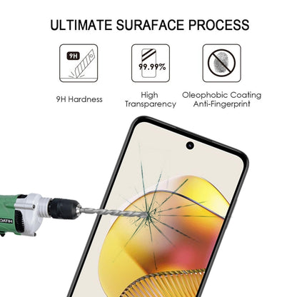 For Motorola Moto G73 Full Glue Full Cover Screen Protector Tempered Glass Film - Motorola Tempered Glass by buy2fix | Online Shopping UK | buy2fix