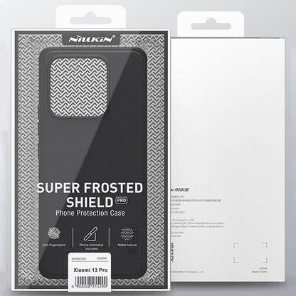 For Xiaomi 13 Pro NILLKIN Frosted Shield Pro PC + TPU Phone Case(Black) - 13 Pro Cases by NILLKIN | Online Shopping UK | buy2fix