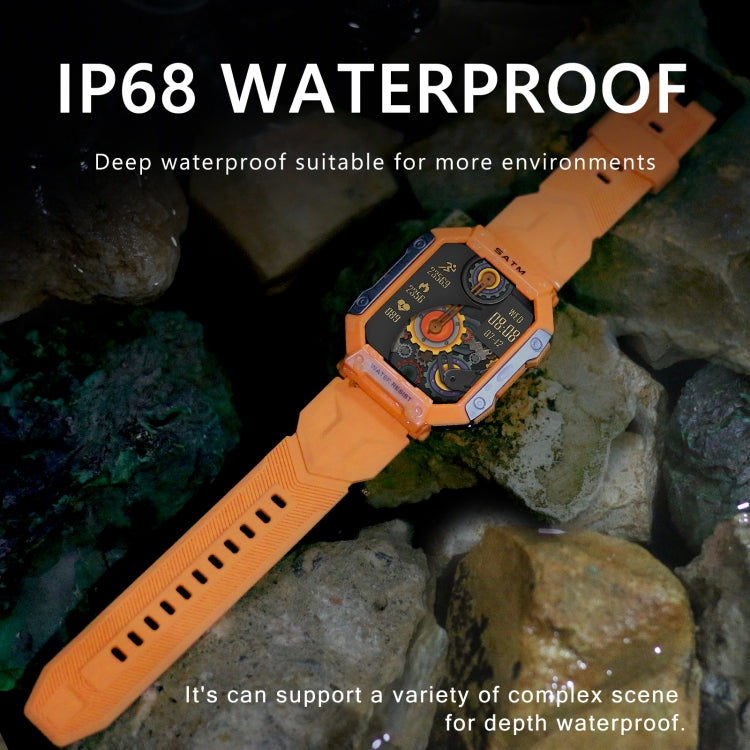 PG333 1.91 inch Waterproof Smart Sports Watch Support Heart Rate Monitoring / Blood Pressure Monitoring(Yellow) - Smart Wear by buy2fix | Online Shopping UK | buy2fix