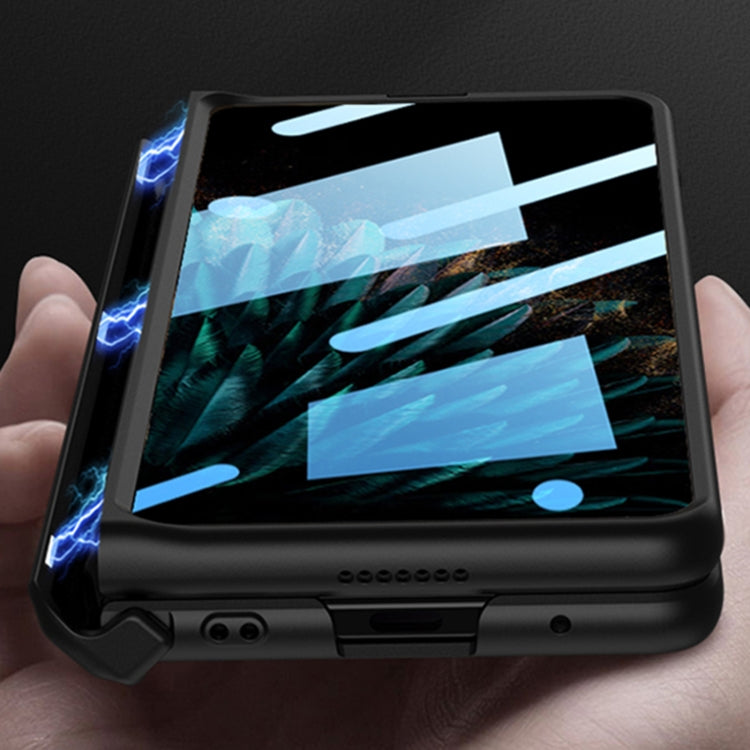 For OPPO Find N2 GKK Fold Magnetic Hinge Full Coverage Phone Case(Silver) - Find N2 Cases by GKK | Online Shopping UK | buy2fix