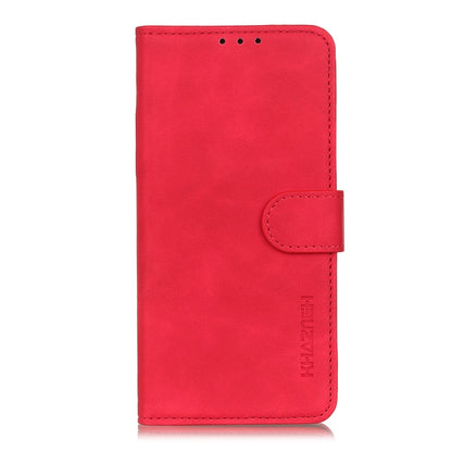 For Xiaomi Redmi 11A / 12C KHAZNEH Retro Texture Flip Leather Phone Case(Red) - Xiaomi Cases by buy2fix | Online Shopping UK | buy2fix