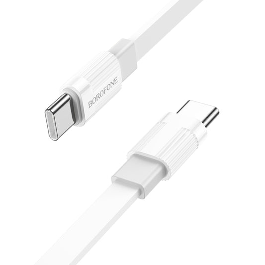 Borofone BX89 Type-C to Type-C Union 60W Charging Data Cable, Length:1m(White Gray) -  by Borofone | Online Shopping UK | buy2fix