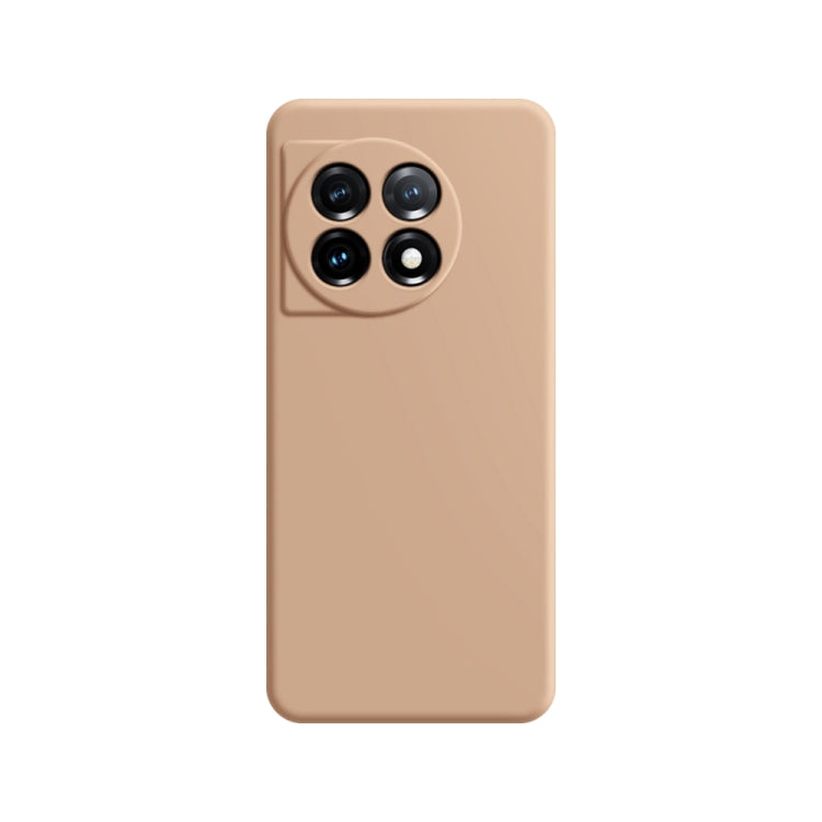 For OnePlus 11 Imitation Liquid Silicone Phone Case(Apricot) - OnePlus Cases by buy2fix | Online Shopping UK | buy2fix