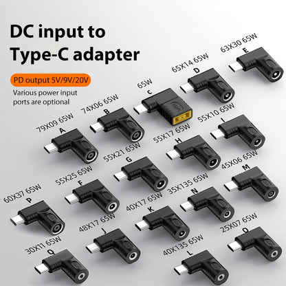 5.5x1.0mm 65W DC Input to USB-C / Type-C PD Power Adapter - Computer & Networking by buy2fix | Online Shopping UK | buy2fix