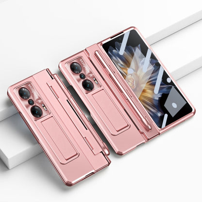For Honor Magic Vs Integrated Folding Hinge Phone Case with Stylus(Rose Gold) - Honor Cases by buy2fix | Online Shopping UK | buy2fix