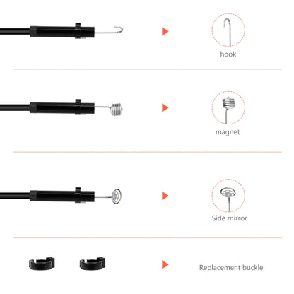 P130 5.5mm 4.3 inch Dual Camera with Screen Endoscope, Length:5m - Consumer Electronics by buy2fix | Online Shopping UK | buy2fix