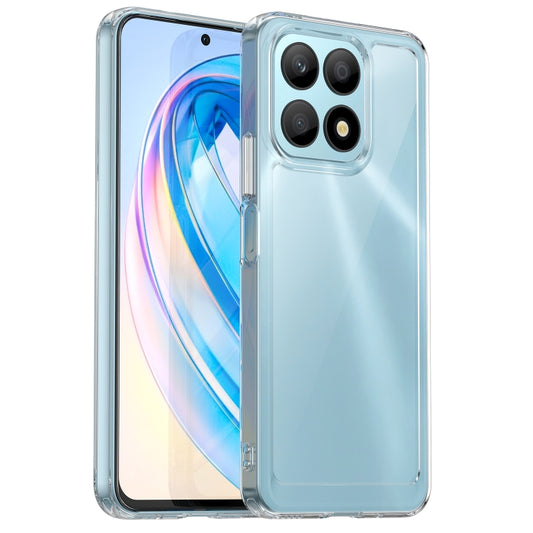 For Honor X8a Colorful Series Acrylic + TPU Phone Case(Transparent) - Honor Cases by buy2fix | Online Shopping UK | buy2fix