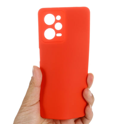 For Xiaomi Redmi Note 12 Pro Speed/Poco X5 Pro Pure Color Liquid Silicone Shockproof Phone Case(Red) - Xiaomi Cases by buy2fix | Online Shopping UK | buy2fix