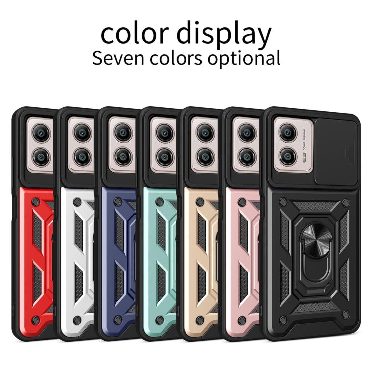 For Motorola Moto G53 / G13 / G23 5G Sliding Camera Cover Design TPU+PC Phone Case(Blue) - Motorola Cases by buy2fix | Online Shopping UK | buy2fix