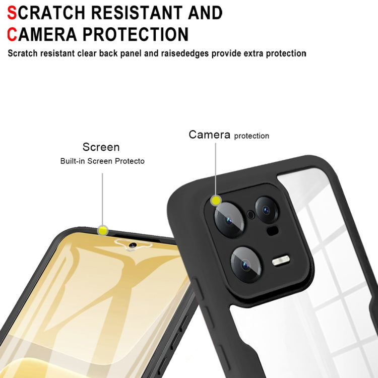 For Xiaomi 13 Pro Acrylic + TPU 360 Degrees Full Coverage Phone Case(Black) - 13 Pro Cases by buy2fix | Online Shopping UK | buy2fix