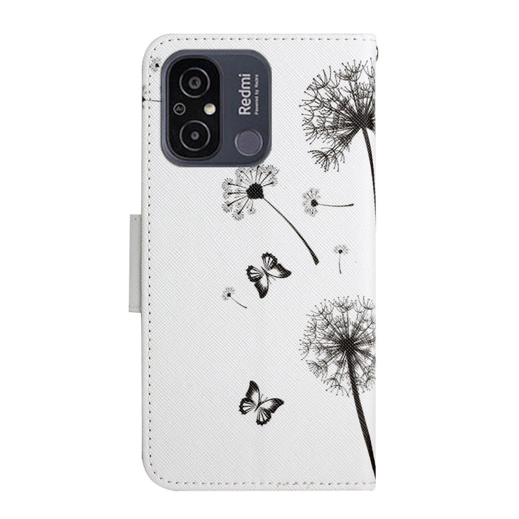 For Xiaomi Redmi 12C Colored Drawing Pattern Flip Leather Phone Case(Dandelion) - Xiaomi Cases by buy2fix | Online Shopping UK | buy2fix