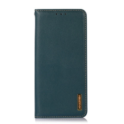 For Nokia G22 4G KHAZNEH Nappa Top Layer Cowhide Leather Phone Case(Green) - Nokia Cases by buy2fix | Online Shopping UK | buy2fix