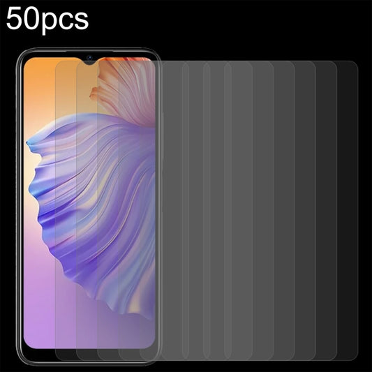For Doogee N50 50pcs 0.26mm 9H 2.5D Tempered Glass Film - For Doogee by buy2fix | Online Shopping UK | buy2fix