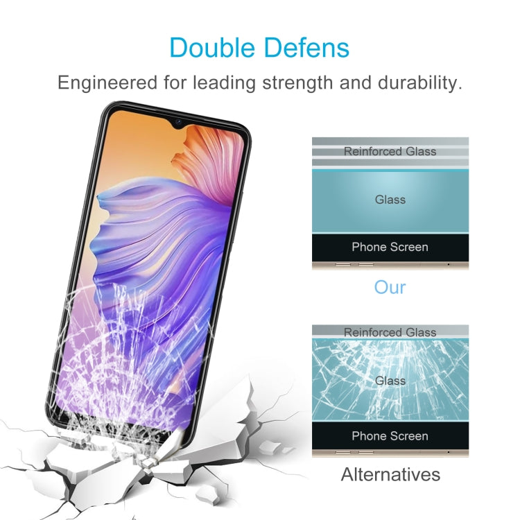 For Doogee N50 50pcs 0.26mm 9H 2.5D Tempered Glass Film - For Doogee by buy2fix | Online Shopping UK | buy2fix