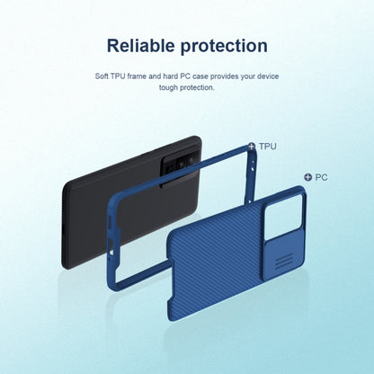 For Xiaomi Redmi K60  / K60 Pro NILLKIN CamShield Pro PC Phone Case(Blue) - Xiaomi Cases by NILLKIN | Online Shopping UK | buy2fix