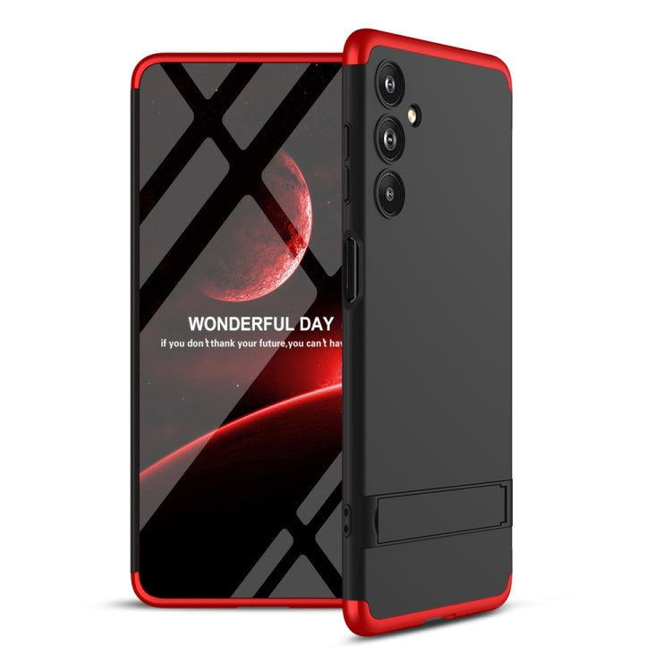 For Samsung Galaxy F54 GKK Three Stage Splicing Full Coverage PC Phone Case(Black Red) - Galaxy Phone Cases by GKK | Online Shopping UK | buy2fix