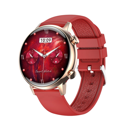 HK39 1.1 inch Smart Silicone Strap Watch Supports Bluetooth Call/Blood Oxygen Monitoring(Red) - Smart Wear by buy2fix | Online Shopping UK | buy2fix