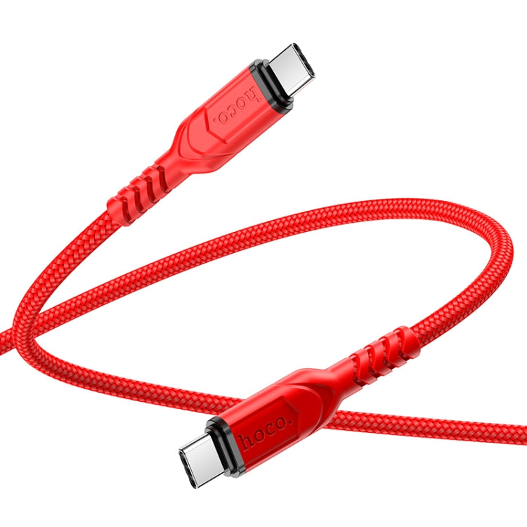 hoco X59 Victory 60W USB-C / Type-C to USB-C / Type-C Charging Data Dable, Length:1m(Red) -  by hoco | Online Shopping UK | buy2fix