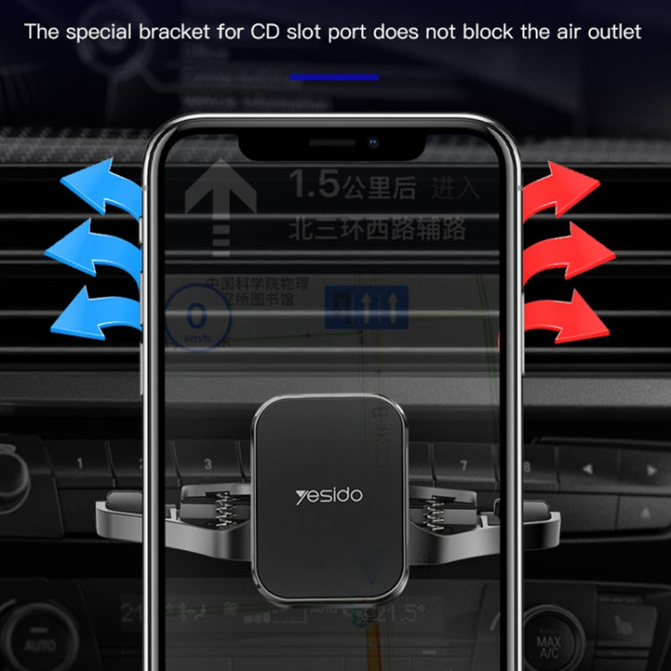 Yesido C92 Car CD Port Magsafe Magnetic Phone Holder(Black) -  by Yesido | Online Shopping UK | buy2fix